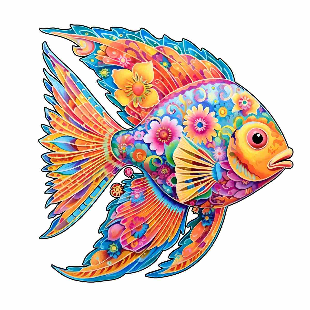Animal Jigsaw Puzzle > Wooden Jigsaw Puzzle > Jigsaw Puzzle A5 Fish- Jigsaw Puzzle