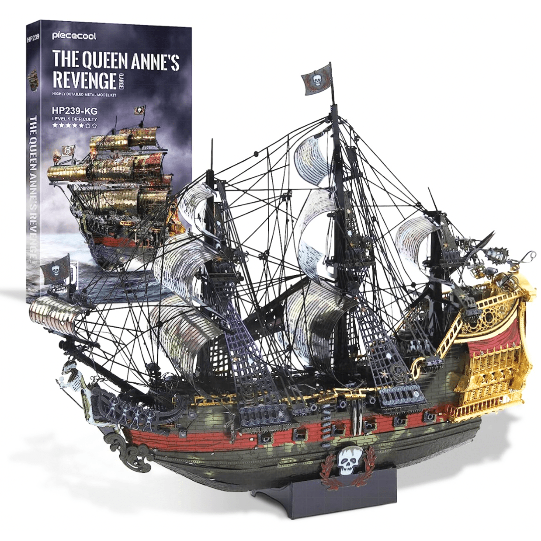 Monocular Telescope 3D Model The Queen Anne's Revenge Pirate Ship 3D Watercraft Model