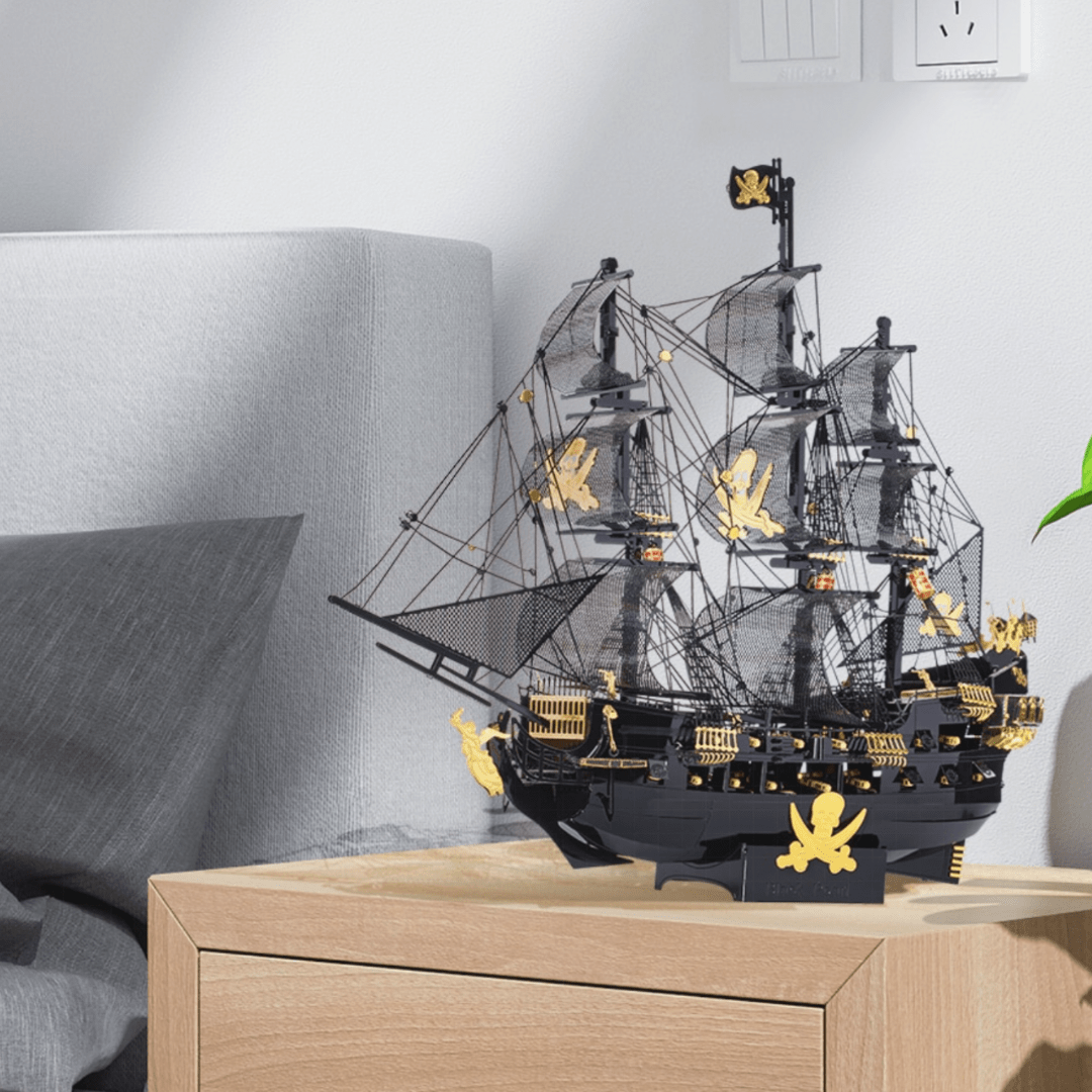 Black Pearl Pirate Ship 3D Model Black Pearl Pirate Ship 3D Watercraft Model