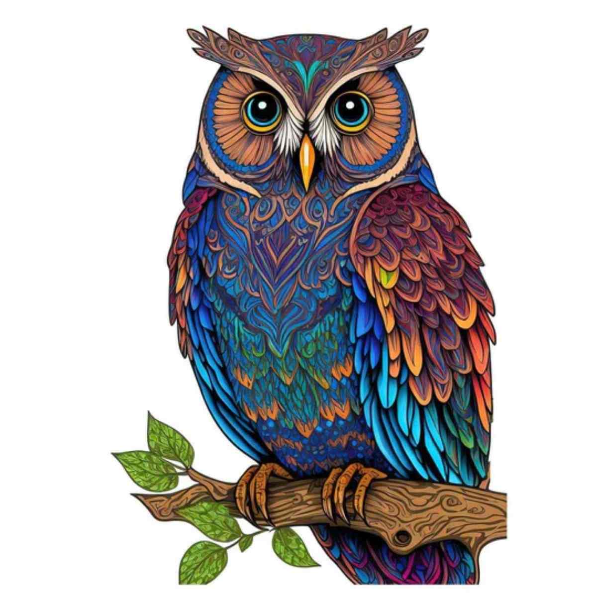 Animal Jigsaw Puzzle > Wooden Jigsaw Puzzle > Jigsaw Puzzle A5 Wisdom Owl - Jigsaw Puzzle