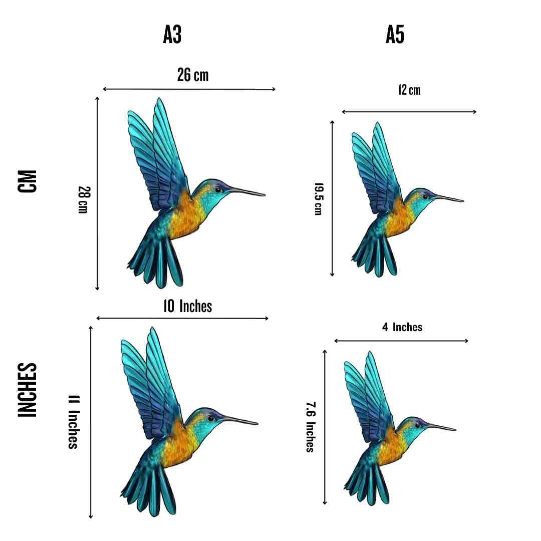 Hummingbird Blue - Jigsaw Puzzle
