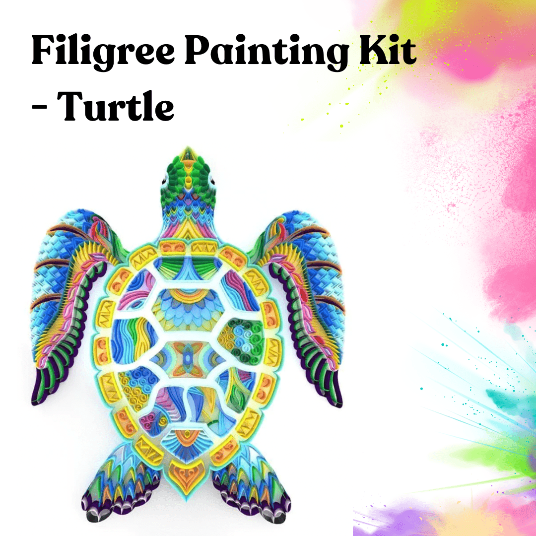 Quilling Art Filigree Painting Kit - Sea Turtle
