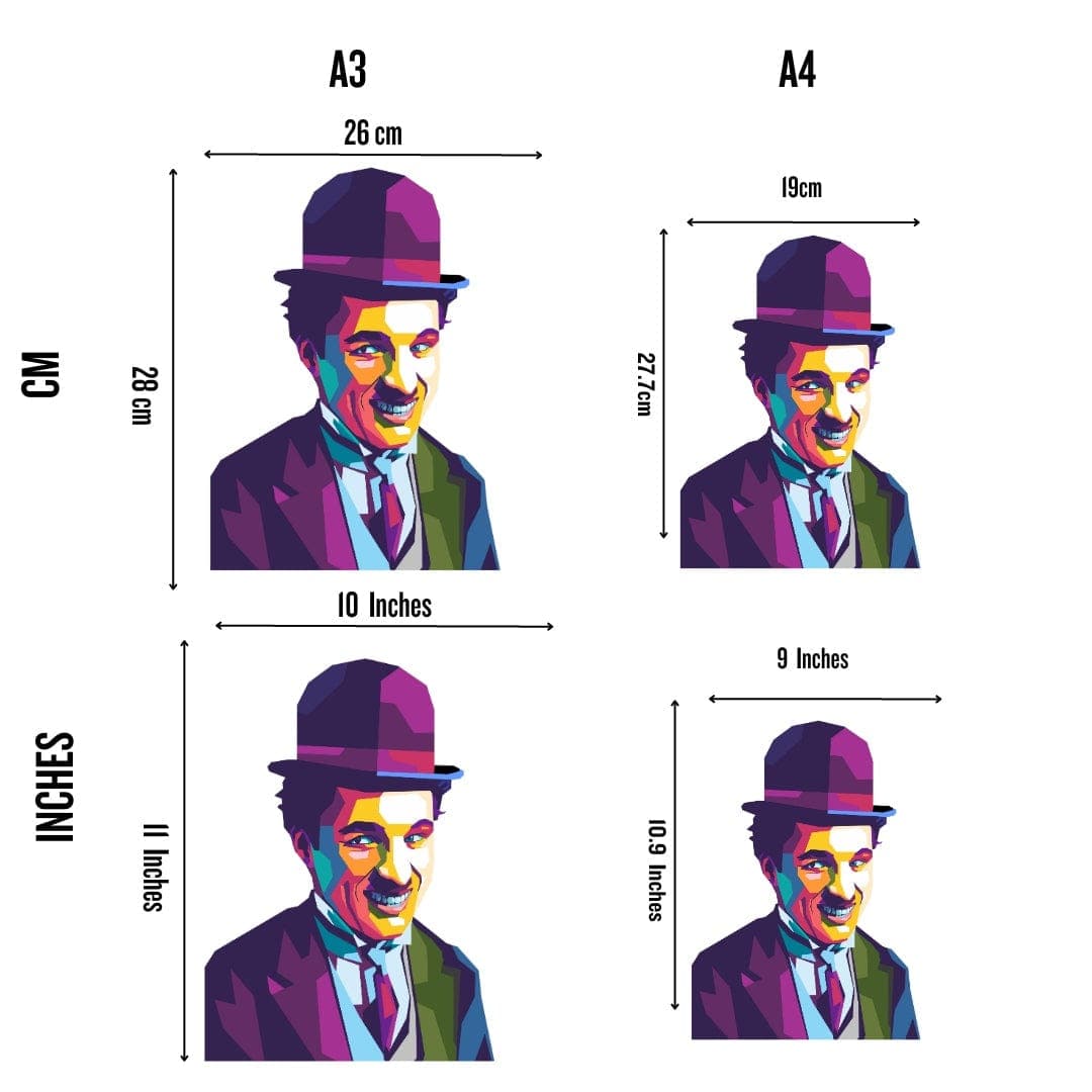 Animal Jigsaw Puzzle > Wooden Jigsaw Puzzle > Jigsaw Puzzle Smiling Charlie Chaplin - Jigsaw Puzzle
