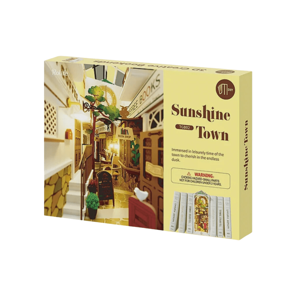 3D Puzzle Sunshine Town Shelf Insert Sunshine Town Book Nook Shelf Insert