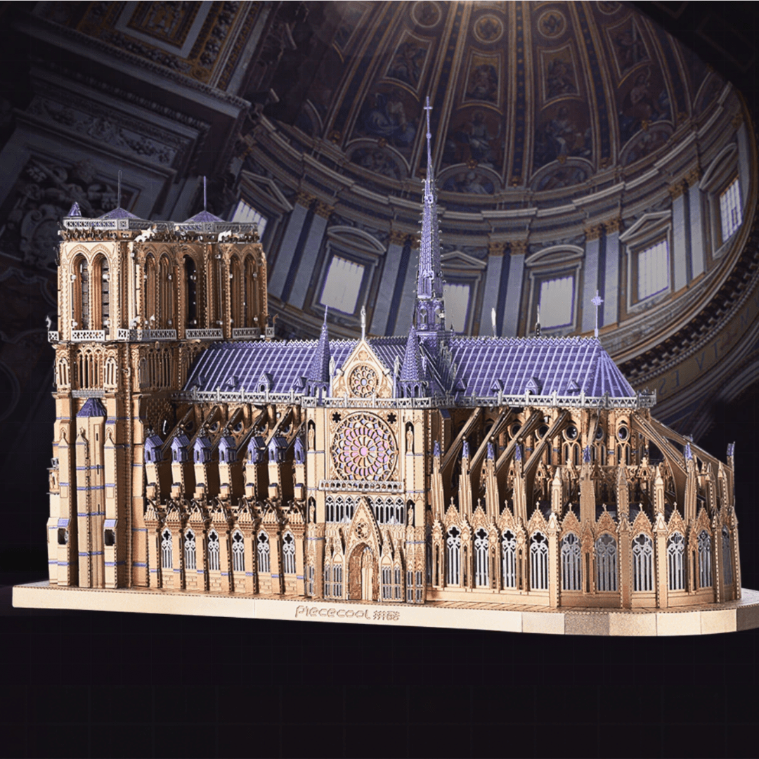 Notre Dame De Paris Church 3D Metal Puzzle Notre Dame De Paris Church 3D Metal Puzzle