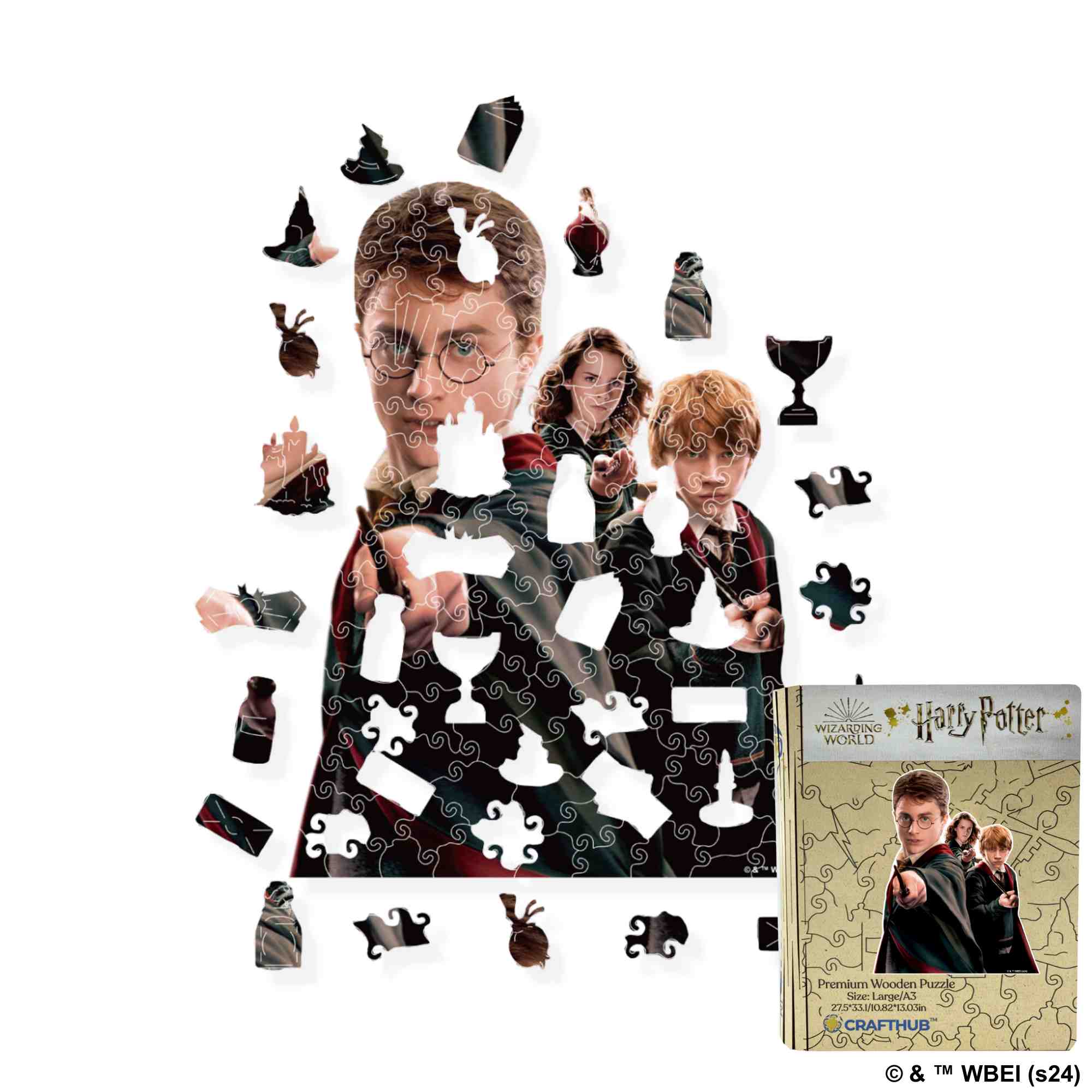 Animal Jigsaw Puzzle > Wooden Jigsaw Puzzle > Jigsaw Puzzle A3 The Wizarding Friends Wooden Jigsaw Puzzle