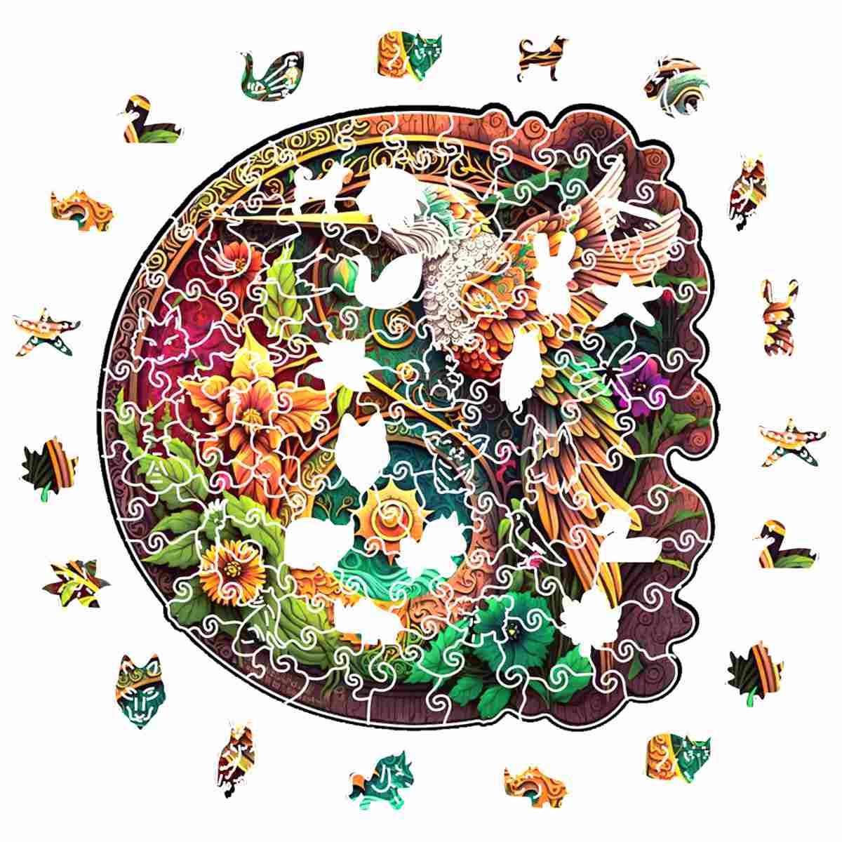 Animal Jigsaw Puzzle > Wooden Jigsaw Puzzle > Jigsaw Puzzle Nectar Quest Hummingbird - Jigsaw Puzzle