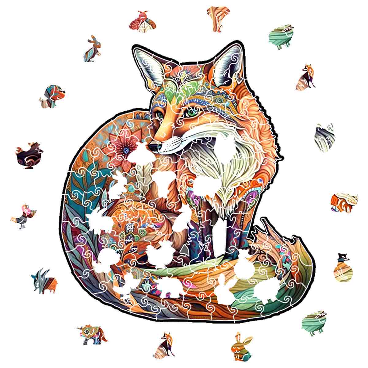 Animal Jigsaw Puzzle > Wooden Jigsaw Puzzle > Jigsaw Puzzle Sly Fox - Jigsaw Puzzle