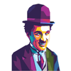 Animal Jigsaw Puzzle > Wooden Jigsaw Puzzle > Jigsaw Puzzle A4 Wooden Box Smiling Charlie Chaplin - Jigsaw Puzzle