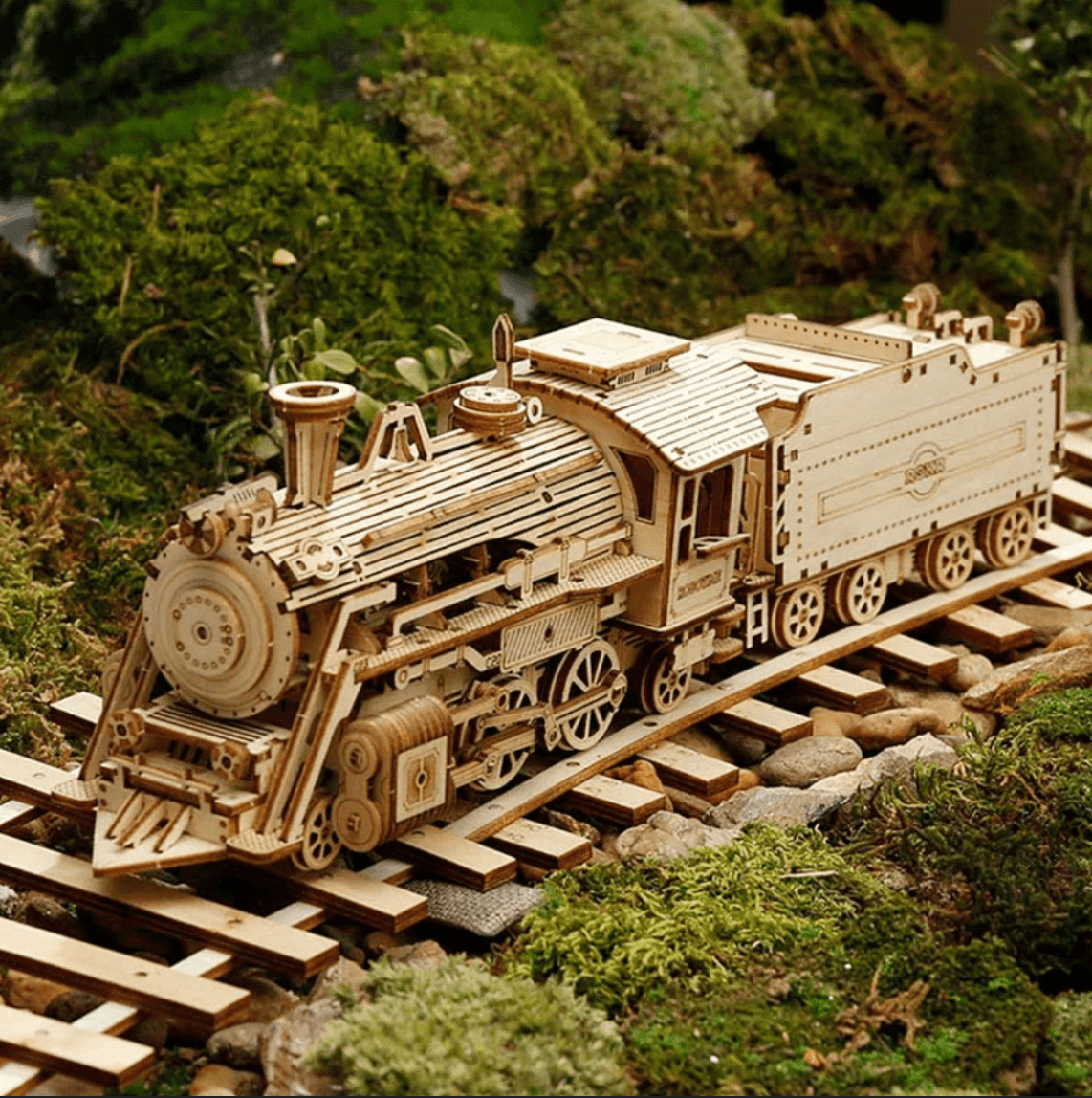 3D Puzzle Steam Express Train 3D Puzzle Prelander 11 SET 3D Wooden Puzzle