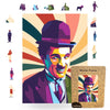 Animal Jigsaw Puzzle > Wooden Jigsaw Puzzle > Jigsaw Puzzle Happy Charlie Chaplin - Jigsaw Puzzle