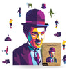 Animal Jigsaw Puzzle > Wooden Jigsaw Puzzle > Jigsaw Puzzle Smiling Charlie Chaplin - Jigsaw Puzzle