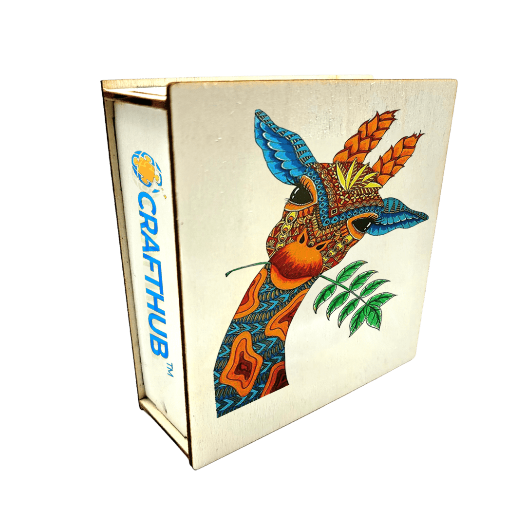A3+Wooden Box Giraffe - Jigsaw Puzzle