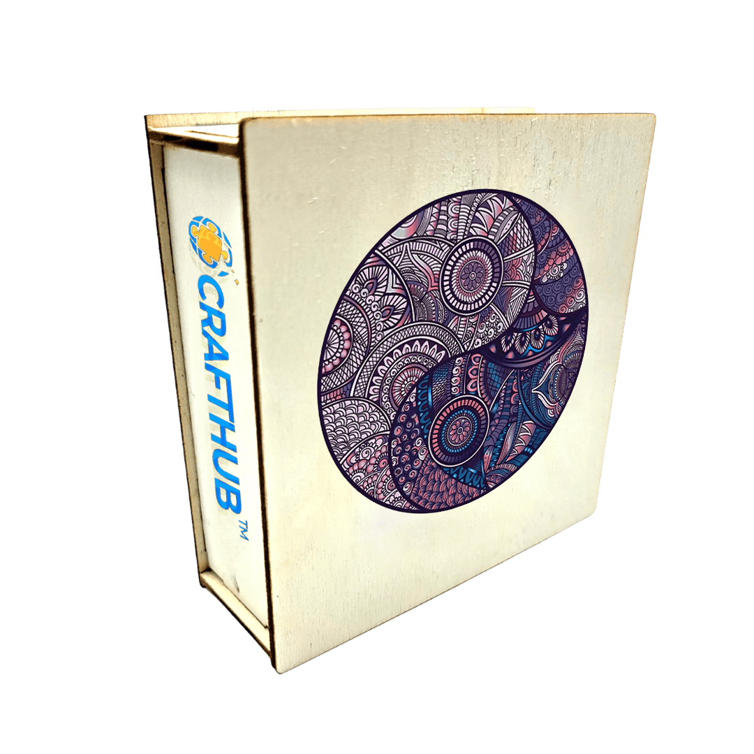 A3+Wooden Box Yin Yang - Jigsaw Puzzle